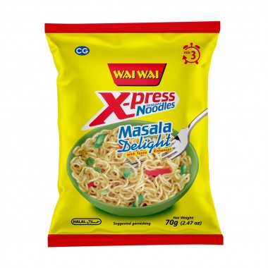 Wai Wai Xpress Instant tésztás leves Masala ízű 70g