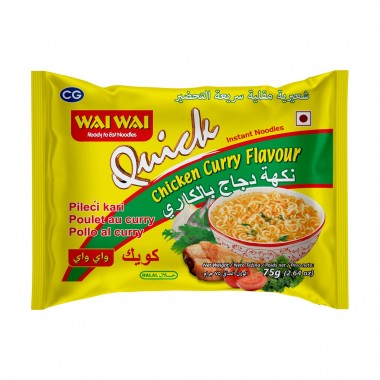 Wai Wai Instant tésztás leves Currys csirke ízű 75g